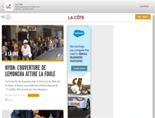 Tablet Screenshot of lacote.ch